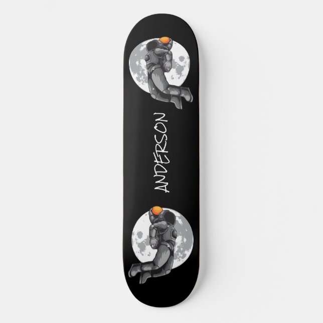 Skateboard Personalisiert Astronaut Slam Dunk (Vorderseite)