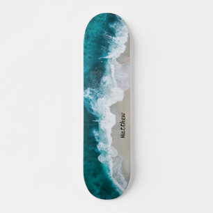 Skateboard "personalisiert Beach Ocean Waves"