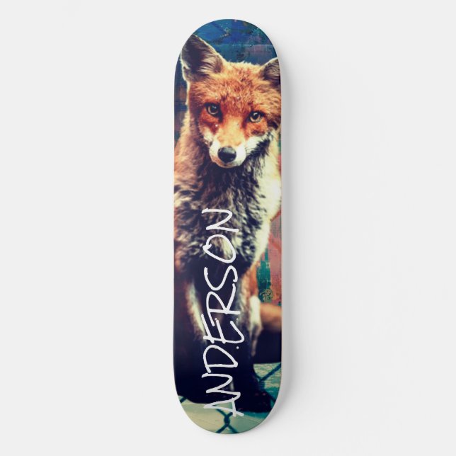 Skateboard Personalisierten RBAN FOX (Vorderseite)