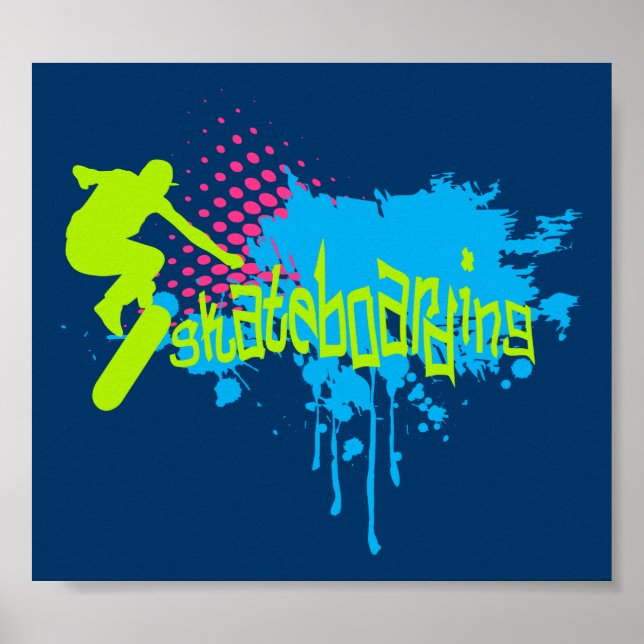 Skateboard Poster (Vorne)