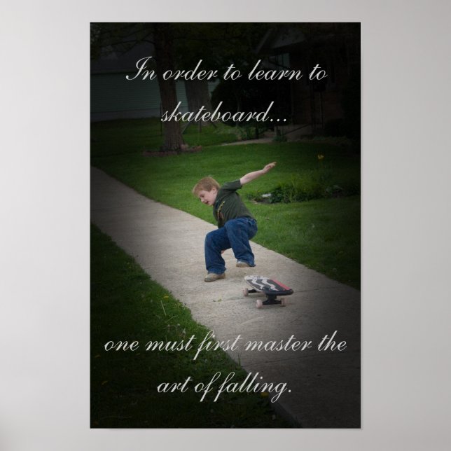 Skateboard Poster (Vorne)