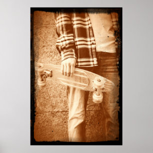 Skateboard-Poster der 90er Jahre Poster