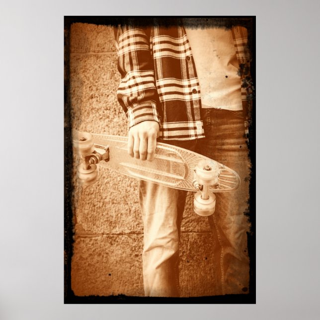 Skateboard-Poster der 90er Jahre Poster (Vorne)