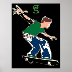 Skateboard Poster von G Skateboards