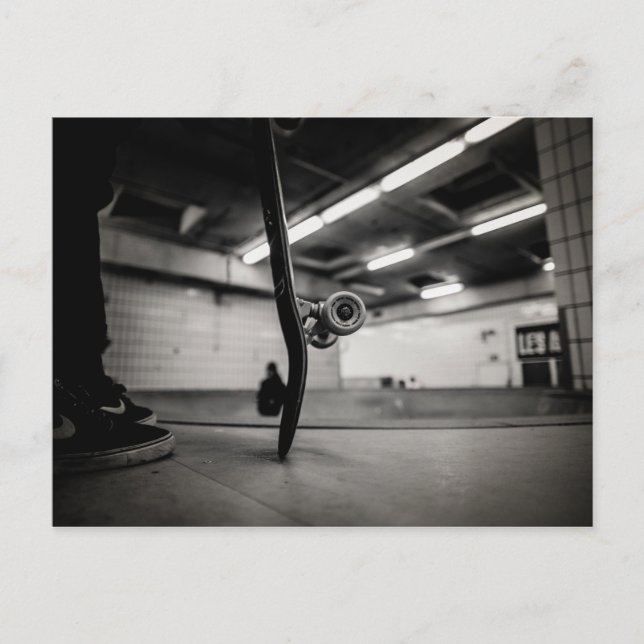Skateboard Postkarte (Vorderseite)