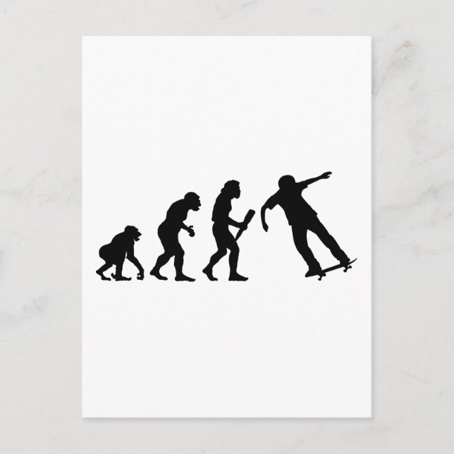 Skateboard Postkarte (Vorderseite)