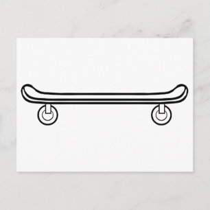Skateboard Postkarte