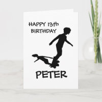 SKATEBOARD Power BIRTHDAY-SKARTE