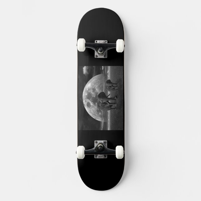 Skateboard preto Elefante (Vorderseite)