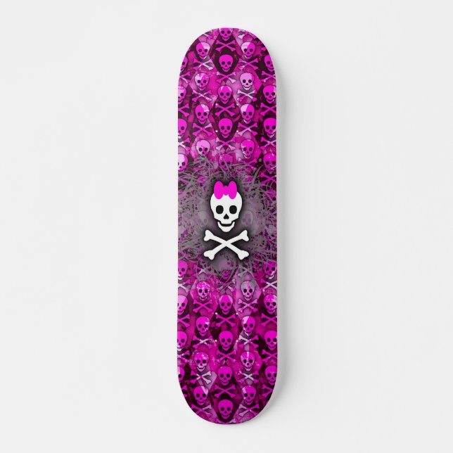 Skateboard Princess Skull & Bones (Vorne)