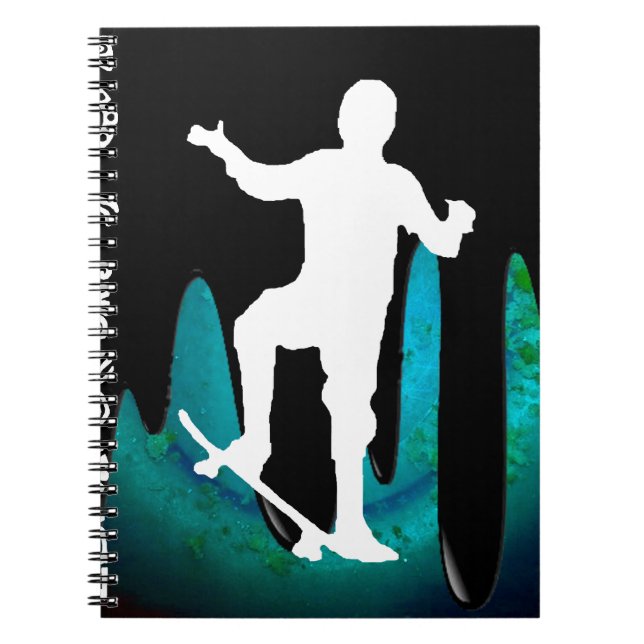 SKATEBOARD-PRODUKTE NOTIZBLOCK (Vorderseite)