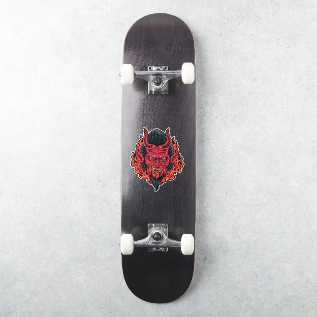 Skateboard Red Devil Aufkleber (Skateboard)