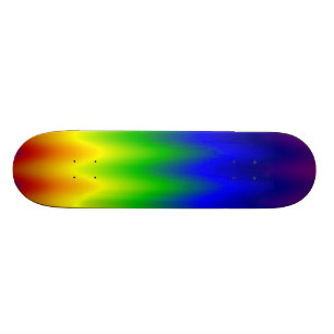Skateboard - Regenbogen-Welle