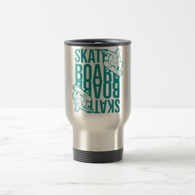 skateboard  reisebecher (Mittel)