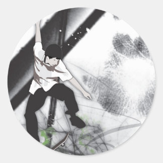 Skateboard Runder Aufkleber