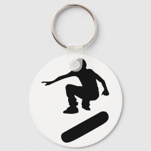Skateboard-Silhouette Schlüsselanhänger