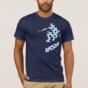 Skateboard-Silhouetten. T-Shirt