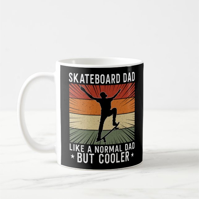 Skateboard Skateboard Skateboard Vater wie ein Ska Kaffeetasse (Links)