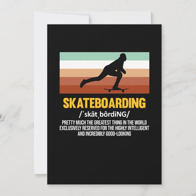 Skateboard Skateboarder-Skateboard Dankeskarte (Vorderseite)