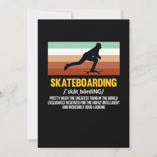 Skateboard Skateboarder-Skateboard Dankeskarte
