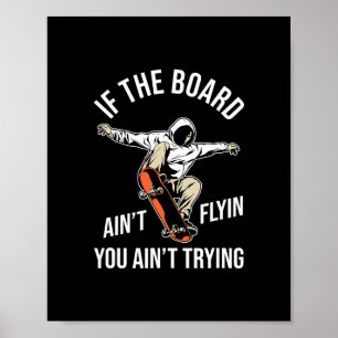 Skateboard Skateboarder - Skateboard fahrender Ska Poster