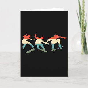 Skateboard Skateboarding Retro-Geschenk für Skateb Karte