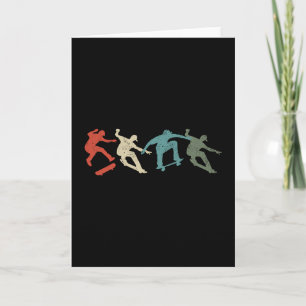 Skateboard Skateboarding Retro-Geschenk für Skateb Karte