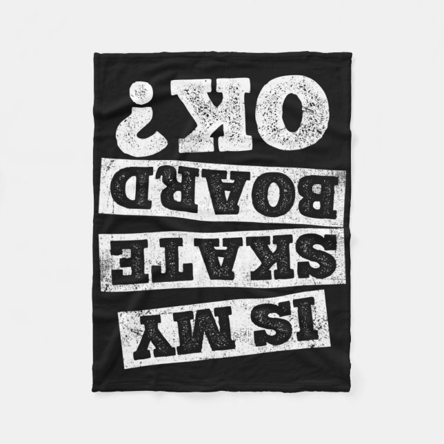 Skateboard Skateboarding Skateboarder Gift  Fleecedecke (Vorderseite)