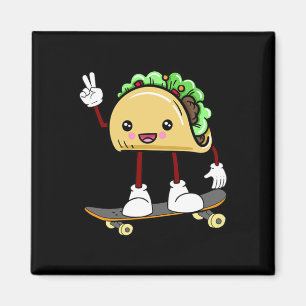 Skateboard Skater Geschenk Magnet