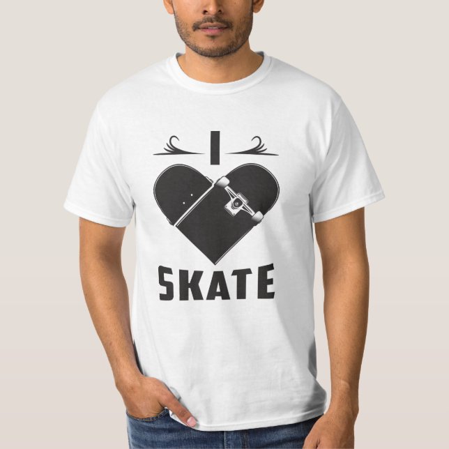 Skateboard Skater Kickflip Skaten Funny Gift Idee T-Shirt (Vorderseite)