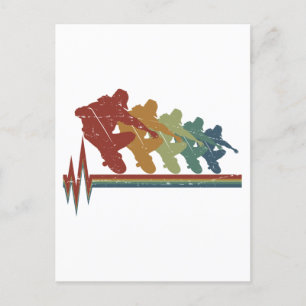Skateboard Skater Skate Skateboarder Skateboarden Postkarte