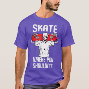 Skateboard Skater Skateboard Männer Skelett Frauen T-Shirt