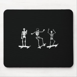 Skateboard-Skelett Skate Fan Skateboarding Skater Mousepad