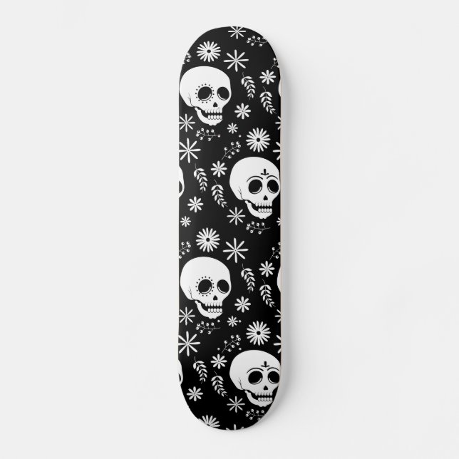 Skateboard Skull-Blume (Vorderseite)