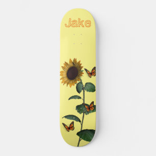 Skateboard Sonnenblume