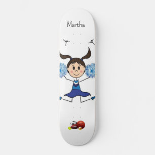 Skateboard-Sportmädchen Skateboard