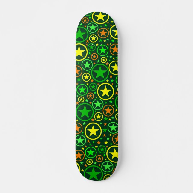 Skateboard STARS & CIRCLES (Vorne)