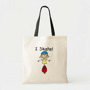 Skateboard-Strichmännchen-Tasche Tragetasche