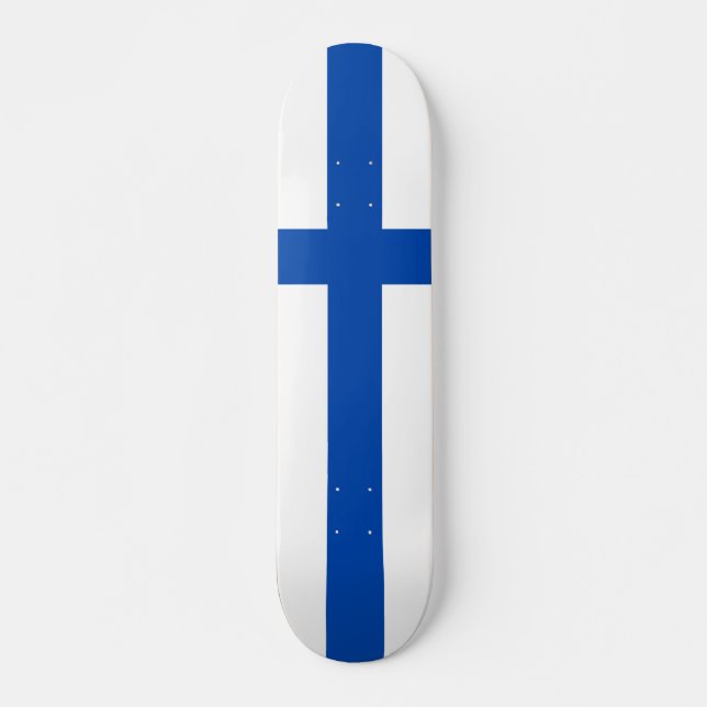Skateboard Suomen lippu - Die Flagge Finnlands (Vorne)