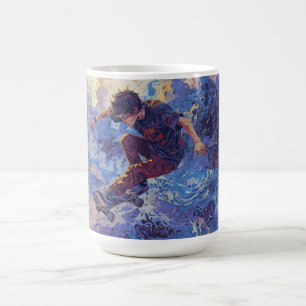Skateboard Surfing - Skateboarddesign Kaffeetasse