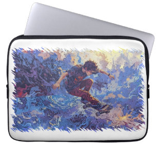 Skateboard Surfing - Skateboarder Laptopschutzhülle