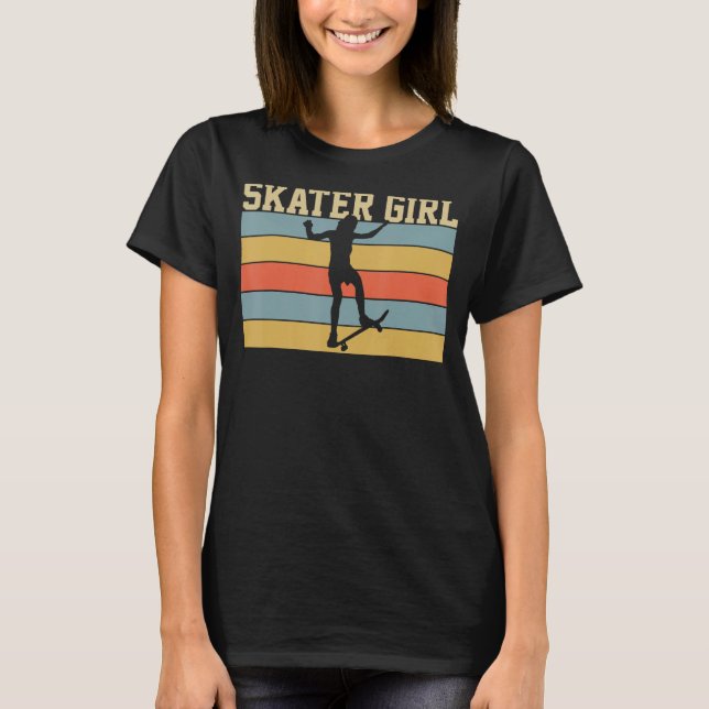 Skateboard T Shirt Retro Skateboard T-Shirt Gesche (Vorderseite)