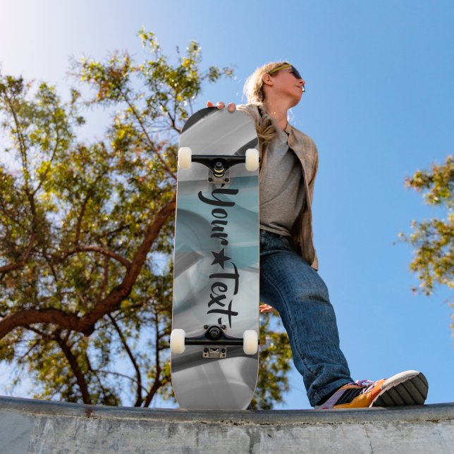Skateboard Trend Abstrakt Art Blue Ozean (Außenbereich 1)
