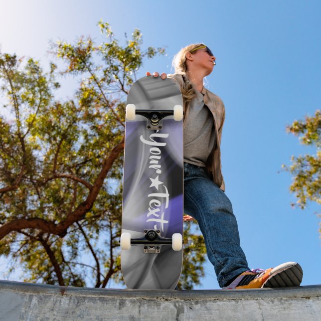 Skateboard Trend Abstrakt Trend Lavendel Violet (Außenbereich 1)