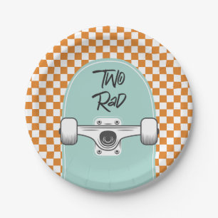 Skateboard Two Rad 2. Geburtstag Papier Teller