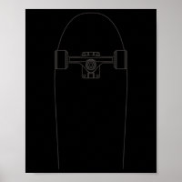 Skateboard-Umriss - Skater beim Skateboardfahren V