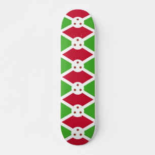 Skateboard unter der Flagge Burundis