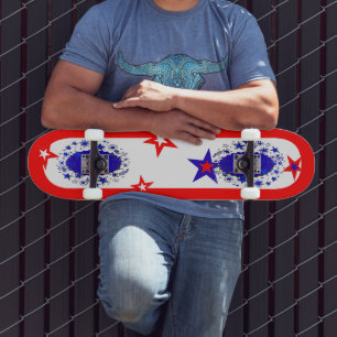 Skateboard usa Red Blue