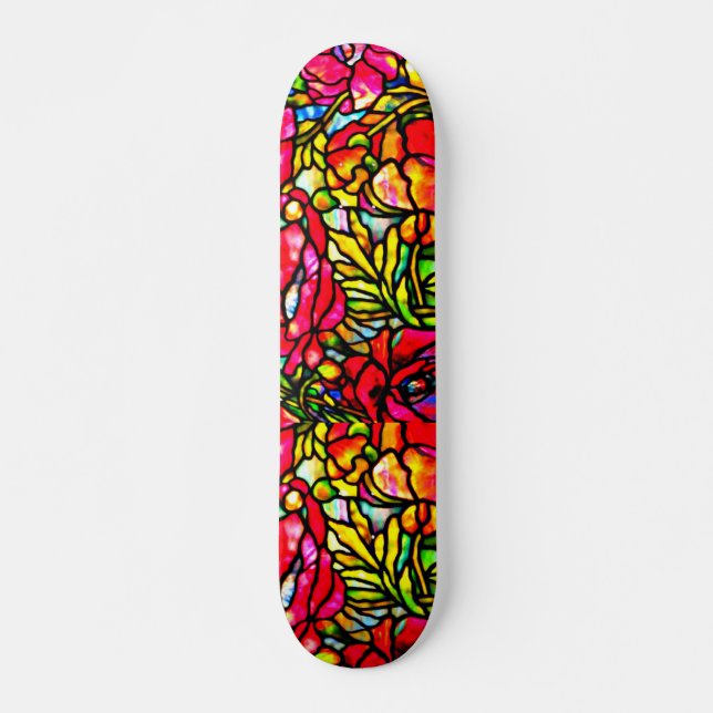 Skateboard verkleidetes Glass-Louis Tiffany 3 (Vorne)