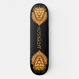 Skateboard Vintag Elegant Lion King Crown